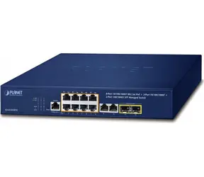 Planet GS-4210-8P2C / Switch / 8x Gigabit RJ-45 / 2x SFP / PoE+ 120 W / L2/L4 Managed