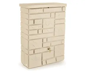 PROSPERPLAST Sud na dešťovou vodu MAURANO sláměný granit / 300 l / 40 x 118 cm