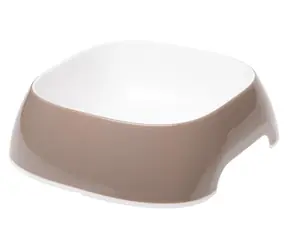 Ferplast GLAM střední světle šedá / Miska pro psy / 0,75 l / 17 x 17 x 6 cm