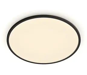 Philips Superslim CL550 černá / Venkovní přisazené svítidlo / LED / 15W / 1500lm / 4000K / IP54 / 25cm