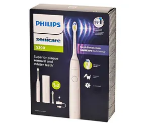 Philips Sonicare 5300 HX7108/03 bílá / Sonický zubní kartáček / 62.000 kmitů / 2 režimy / tlakový senzor