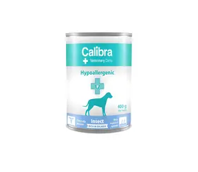 Calibra VD Dog Hypoallergenic Insect & Salmon 400 g / Konzerva pro psy / veterinární dieta / hmyz a losos