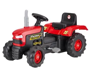 DOLU Šlapací traktor velký červený / od 3 let / nosnost 50 kg