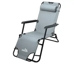 Cattara COMFORT šedá / Lehátko-křeslo / 155 x 61 cm / nosnost: 90 kg