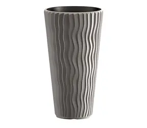 PROSPERPLAST SANDY SLIM Květináč šedý kámen / 34,9 cm / 37 l / Plast