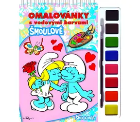 RAPPA Omalovánka Šmoulové 1 / S vodovými barvami a štětcem