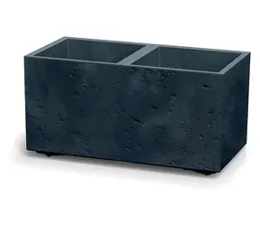 PROSPERPLAST SIERRA CASE 57,7 cm beton effect antracit / Květináč / plast / 26,2 l