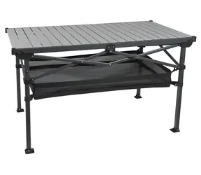 Cattara ROLL DUE / Stůl kempingový skládací / 118 x 70 cm / nosnost 100 kg