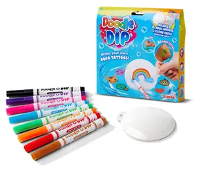 SIMBA Vodní tetování Doodle N Dip / 8 kouzelných fixů / kreslicí podložka