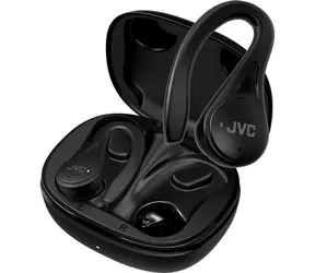 JVC HA-EC25TBU černá / Bezdrátová sluchátka s mikrofonem / Bluetooth 5.1 / IPX5 / Nabíjecí pouzdro