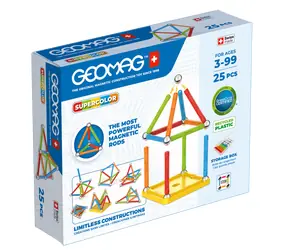 GEOMAG Magnetická stavebnice Supercolor / 25 dílků / od 3 let