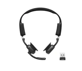 Shokz OpenMeet UC černá / Sluchátka / Open-ear / Bluetooth / USB-A adaptér
