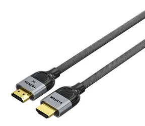 Unitek HDMI 2.1 LUX kabel opletený černá / Kabel HDMI / 8K 60Hz / 48 Gbit/s / ARC / 1,5 m