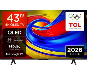 43" TCL 43P7L černá / Televize / QLED / 4K UHD / Google TV / Wi-Fi / BT / HDMI / 20W repro
