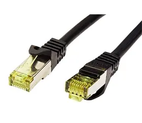 Goobay SFTP Cat7 černá / Patch kabel / S/FTP / 7,5 m / LSZH / 500 MHz