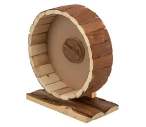 TRIXIE Natural Living kolotoč dřevěný 23 cm / Kolotoč pro hlodavce / Myši, křečci / o 23 cm