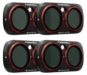 Freewell Bright Day sada filtrů pro Insta360 Luna Ultra / Filtry / ND8/PL, ND16/PL, ND32/PL, ND64/PL / 4 ks
