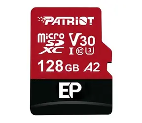 Patriot EP A2 128GB / Paměťová karta microSDXC / UHS-I U3 / V30 / A2 / Class 10 / 90/80 MB/s