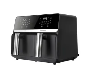 Eldom FR200 Fritela černá / Horkovzdušná fritéza / 9 l / 2200 W / 80-200°C / 8 programů