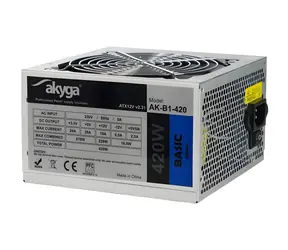 Akyga Basic AK-B1-420 šedá / Zdroj / ATX / 420W / pasivní PFC / 120 mm
