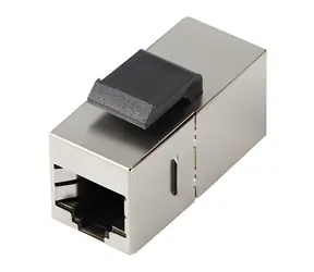 Lanberg Keystone konektor RJ45 CAT5e FTP černý / Konektor / Stíněný / 8P8C / Průchozí