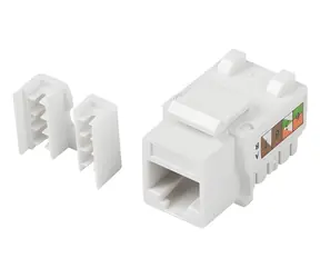 Lanberg Keystone modul RJ45-LSA CAT.6 bílá / Keystone modul / UTP / 90°