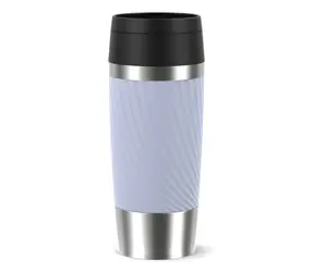 Emsa TRAVEL MUG Classic Twist levandulová / Cestovní termohrnek / 0,36 l / nerez, PP, silikon
