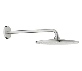 Grohe Rainshower Mono supersteel / Hlavová sprcha / průměr 31 cm / 1 proud PureRain / rameno 422 mm