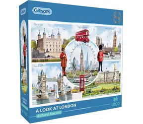 GIBSONS Puzzle Pohled na Londýn / 1000 dílků