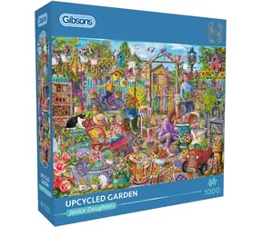 GIBSONS Puzzle Zahrada z recyklovaných materiálů / 1000 dílků / 68 x 49 cm