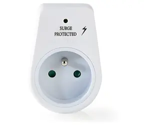 Nedis prodlužovací přívod bílá / Prodlužovací přívod / 1 zásuvka / přepěťová ochrana / 3680 W / 16 A