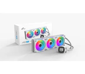 FSP AD36-W bílá / AIO vodní chladič CPU / 360 mm / 3x 120 mm ARGB / 2000 RPM / Intel + AMD
