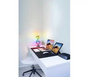 Activejet MELODY RGB černá / Stolní LED lampa / 7W / 58x LED / 350 lm / RGB / Bluetooth