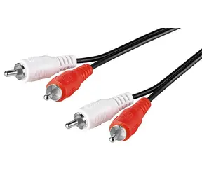 Goobay audio kabel 2x Cinch - 2x Cinch černý / Audio kabel / 1,5 m