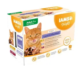 IAMS Kapsičky Delights Land Collection / 12x85 g / v omáčce / pro dospělé kočky