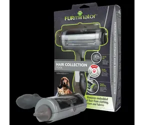 FURminator / Sběrač chlupů pro psy a kočky / s teleskopickou rukojetí / zásobník na chlupy