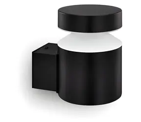 Philips Laven černá / Venkovní nástěnné svítidlo / LED 6W / 720lm / 2700K / IP44