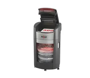 Rexel ShredMax AutoFeed+ 300X černá / Automatický skartovač / až 300 listů / dotykové ovládání / 55 dB