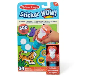 SPIN MASTER Melissa & Doug WOW! Nálepky Tygr s razítkem a blokem / od 3 let