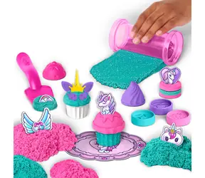 SPIN MASTER Kinetic Sand pekárna Jednorožec / 454 g písku ve 2 barvách / od 3 let