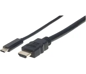 Manhattan 152235 černá / Kabel USB-C na HDMI / 1 m / 4K 30Hz