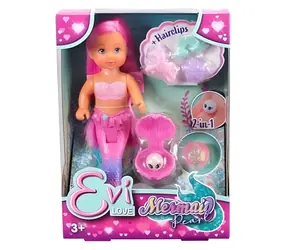 SIMBA Evi Love Mořská panna Pearl / Panenka / 12 cm / růžové vlasy