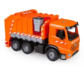 Lena Popelářské auto Arocs / Auto na hraní / s nálepkami / oranžová