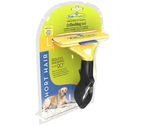 FURminator vyčesávací hrablo pro psy L / Hrablo na srst / krátká a polodlouhá srst / velká plemena