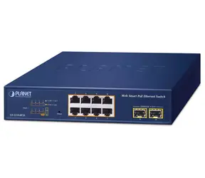 Planet GS-2210-8P2S / Switch / PoE+ / 8x RJ-45 10/100/1000 / 2x SFP / L2 Managed