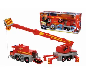 SIMBA Hasič Sam Záchranný jeřáb 2v1 / Hračka / figurka + auto Radar / 75 cm