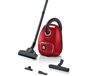 BOSCH BGB 41RD3H černo-červená / Sáčkový vysavač / 600 W / 4 l / HEPA / rádius 11 m