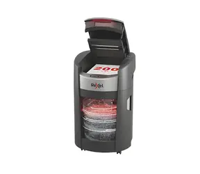 Rexel ShredMax Autofeed+ 200M černá / Skartovačka / Automatický podavač 200 listů / 55 dB / Otočná kolečka