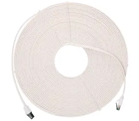 Extralink Cat.8 U/FTP bílá / Patch kabel / 20 m / 40 Gbit/s / plochý