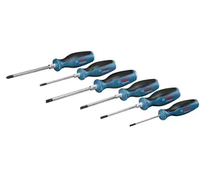 BOSCH Professional 1600A016BF / Sada šroubováků / 6 ks / PH, SL / chrom-vanad